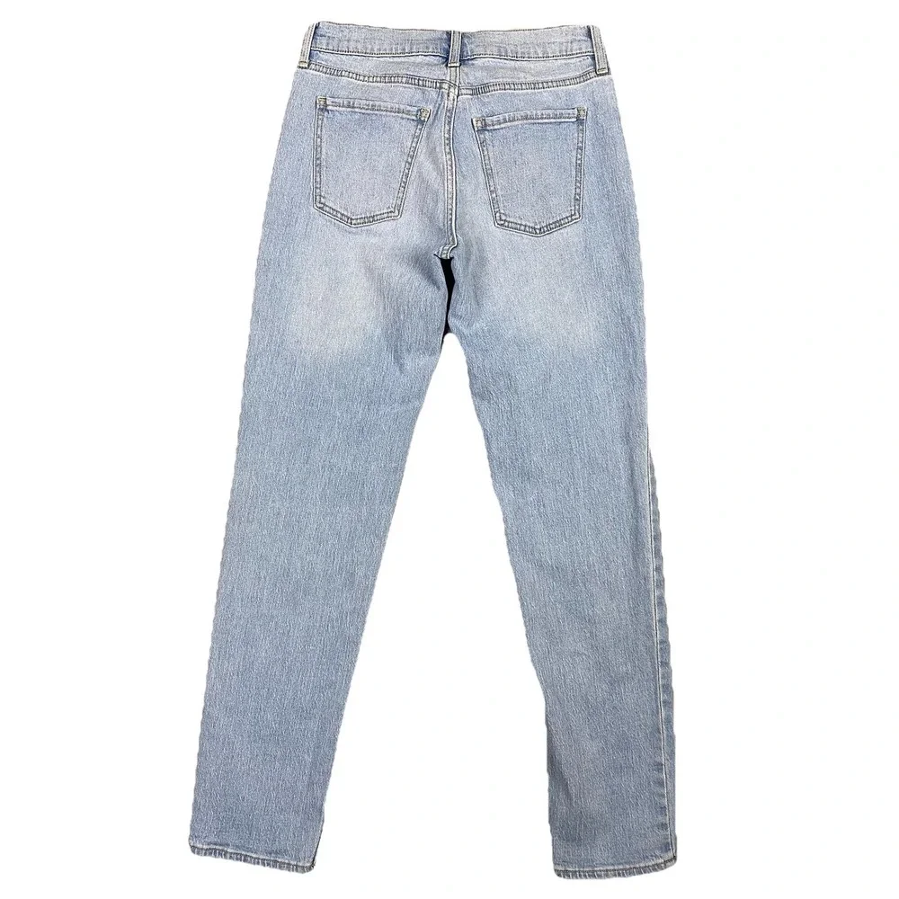 Old‎ Navy Mid Rise Wow Boyfriend Jeans Womens 2 Light Wash Stretch - Picture 3 of 9